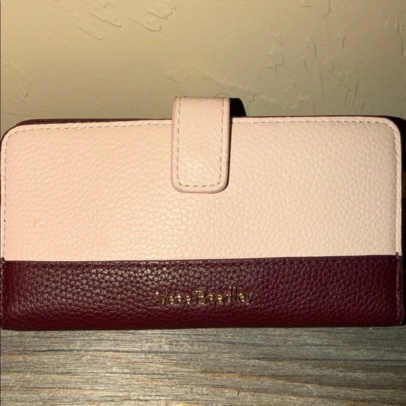 Vera Bradley Blush Pink and Burgundy Wallet Set - Picture 2 of 5
